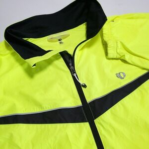 Pearl Izumi Elite Mens XL Lightweight Cycling Jacket Zip Neon Yellow